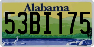 AL license plate 53BI175