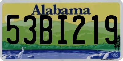 AL license plate 53BI219