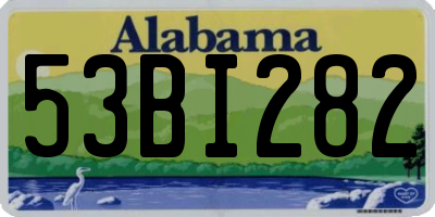 AL license plate 53BI282