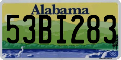 AL license plate 53BI283