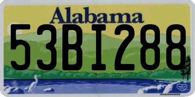 AL license plate 53BI288
