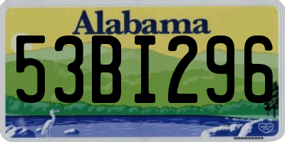 AL license plate 53BI296