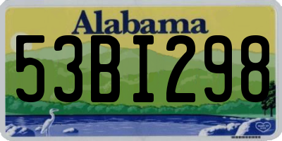 AL license plate 53BI298