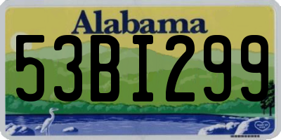 AL license plate 53BI299