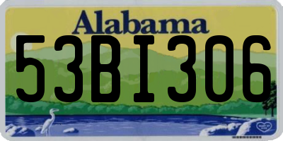 AL license plate 53BI306