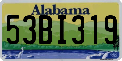 AL license plate 53BI319