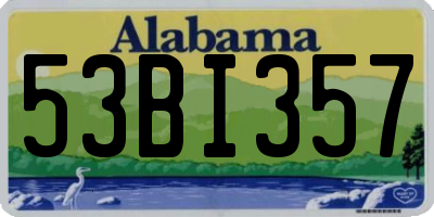 AL license plate 53BI357