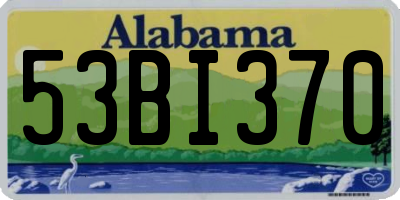 AL license plate 53BI370
