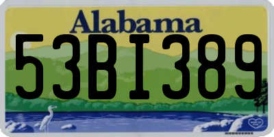 AL license plate 53BI389