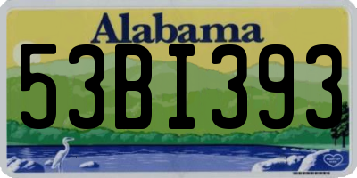 AL license plate 53BI393