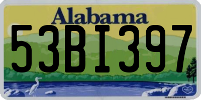AL license plate 53BI397