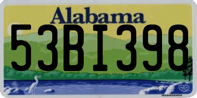 AL license plate 53BI398