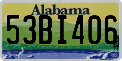 AL license plate 53BI406