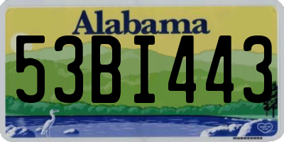 AL license plate 53BI443