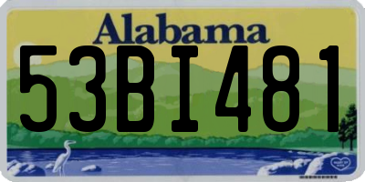 AL license plate 53BI481