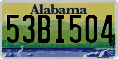 AL license plate 53BI504