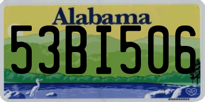 AL license plate 53BI506