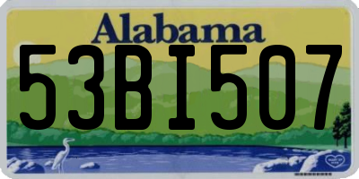 AL license plate 53BI507
