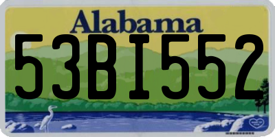 AL license plate 53BI552