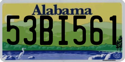 AL license plate 53BI561