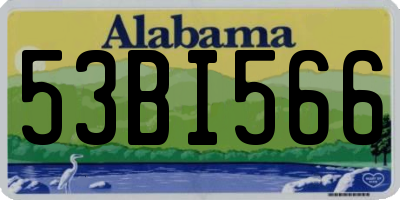 AL license plate 53BI566