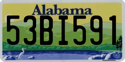 AL license plate 53BI591