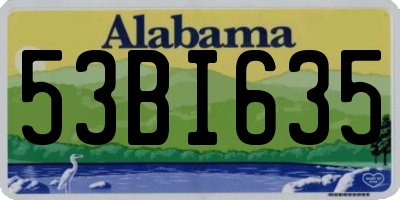 AL license plate 53BI635