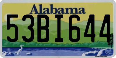 AL license plate 53BI644