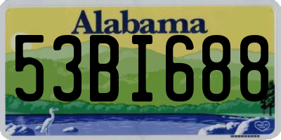 AL license plate 53BI688