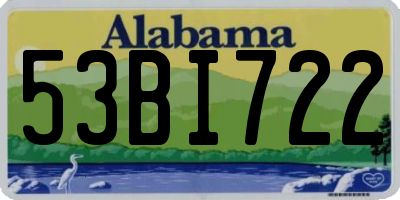 AL license plate 53BI722