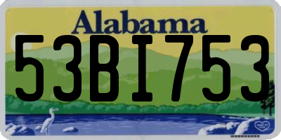 AL license plate 53BI753