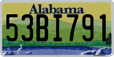 AL license plate 53BI791