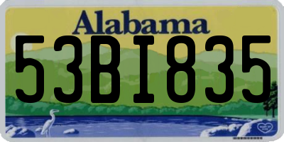 AL license plate 53BI835