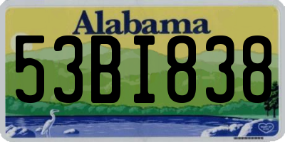 AL license plate 53BI838