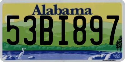 AL license plate 53BI897