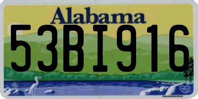 AL license plate 53BI916