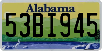 AL license plate 53BI945