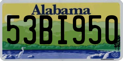 AL license plate 53BI950