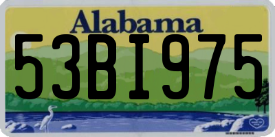 AL license plate 53BI975