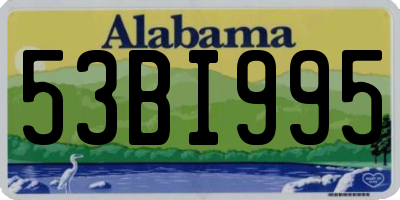 AL license plate 53BI995