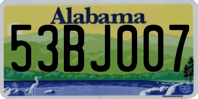 AL license plate 53BJ007