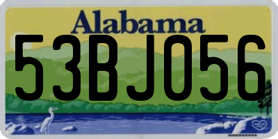 AL license plate 53BJ056