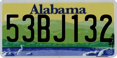 AL license plate 53BJ132