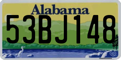 AL license plate 53BJ148