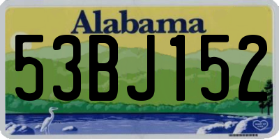 AL license plate 53BJ152