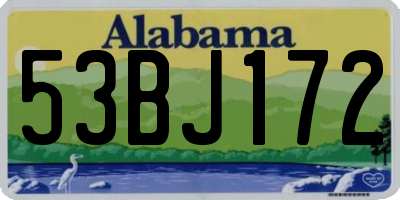 AL license plate 53BJ172