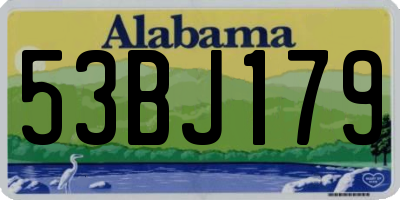 AL license plate 53BJ179