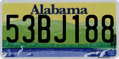AL license plate 53BJ188