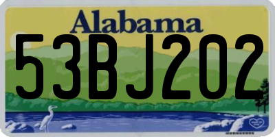AL license plate 53BJ202