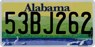 AL license plate 53BJ262